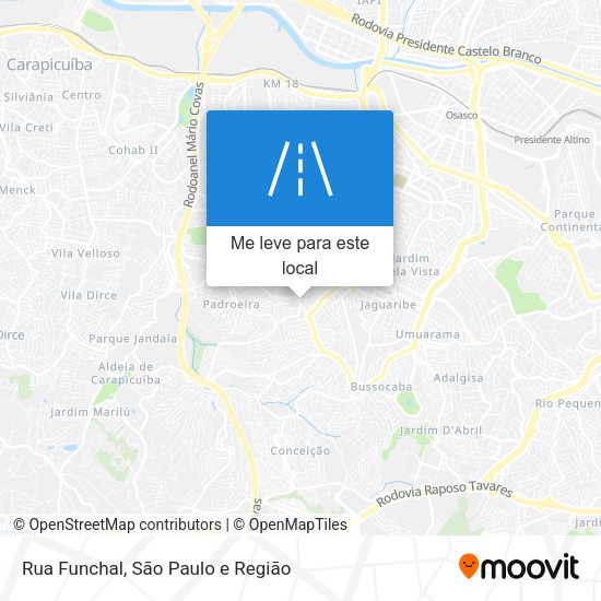 Rua Funchal mapa