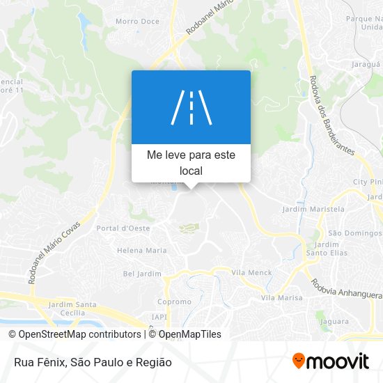 Rua Fênix mapa