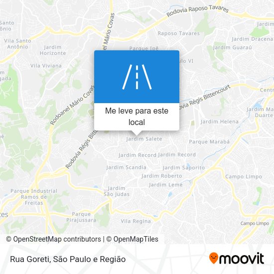 Rua Goreti mapa