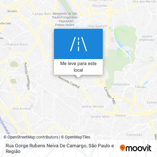 Rua Gorge Rubens Neiva De Camargo mapa