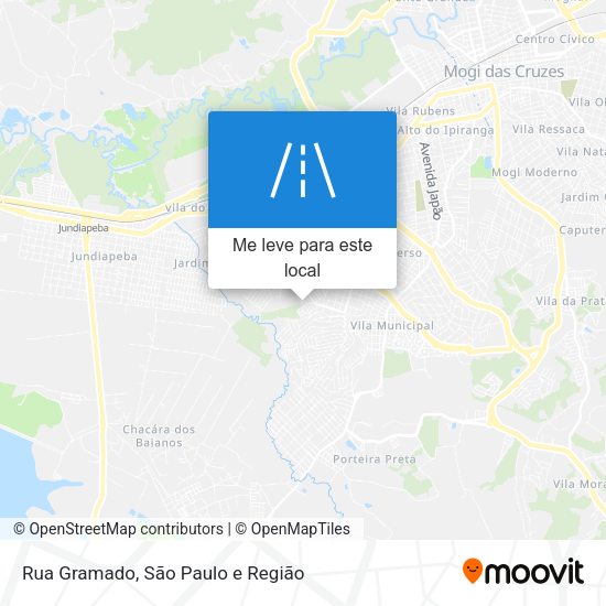 Rua Gramado mapa