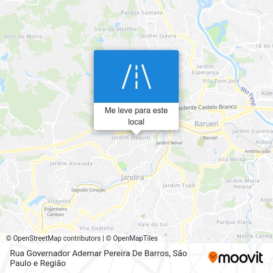 Rua Governador Ademar Pereira De Barros mapa