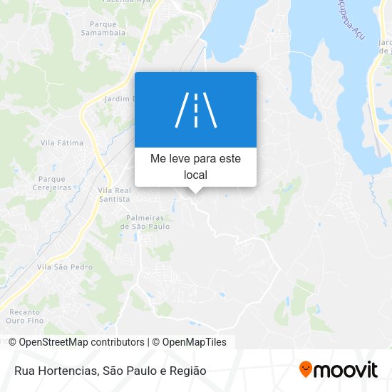 Rua Hortencias mapa