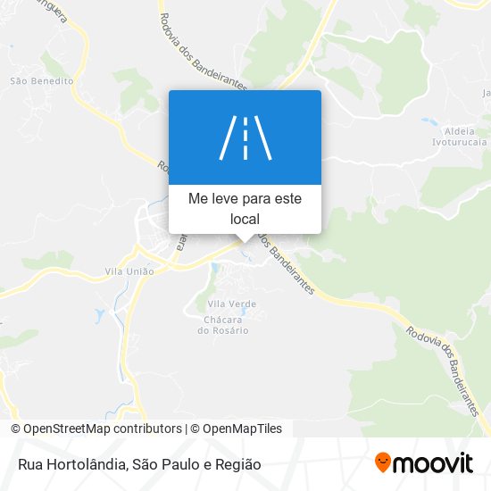 Rua Hortolândia mapa