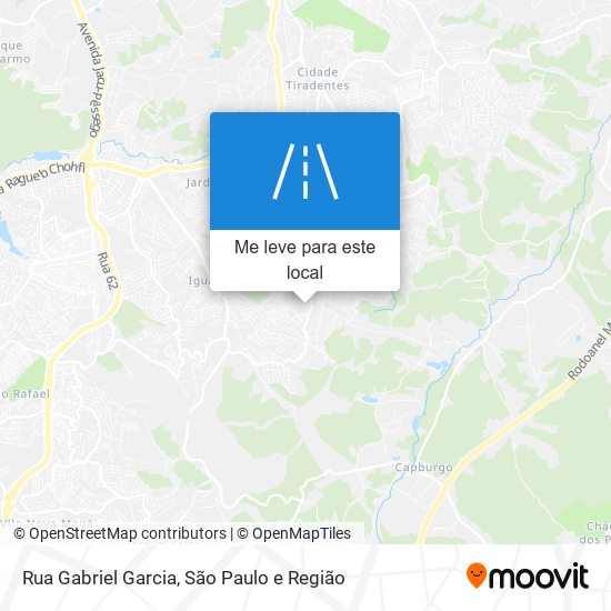 Rua Gabriel Garcia mapa