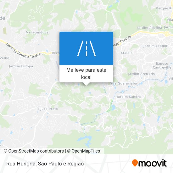 Rua Hungria mapa