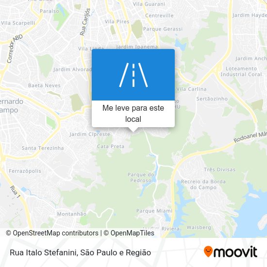 Rua Italo Stefanini mapa
