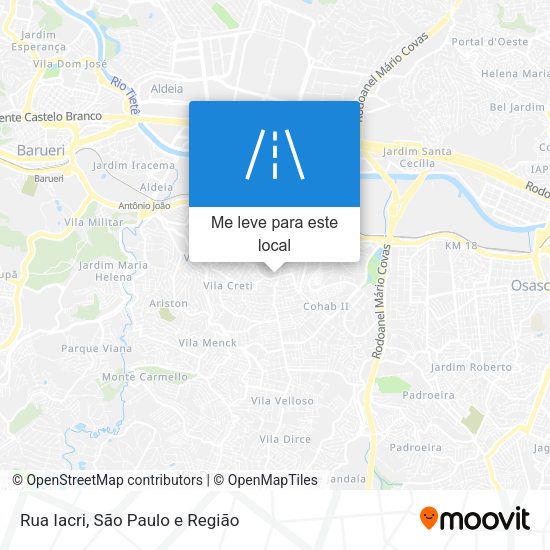 Rua Iacri mapa