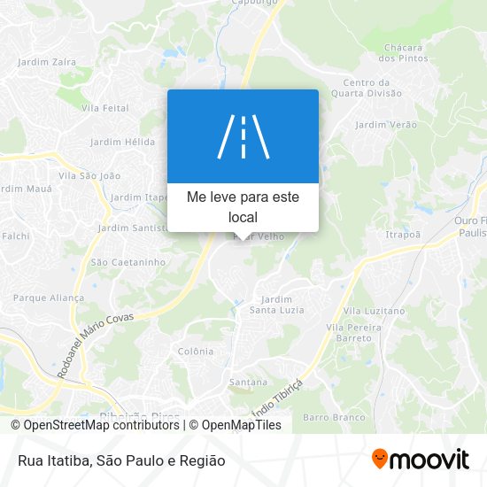 Rua Itatiba mapa