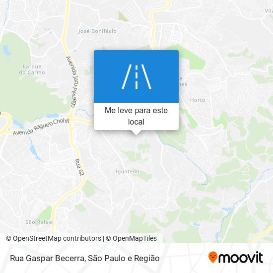 Rua Gaspar Becerra mapa