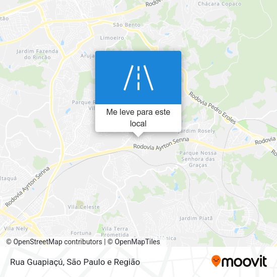 Rua Guapiaçú mapa