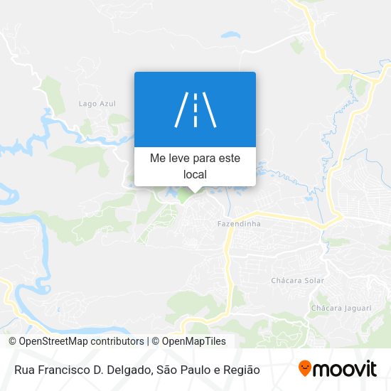 Rua Francisco D. Delgado mapa
