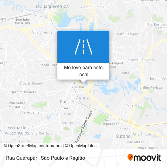 Rua Guarapari mapa