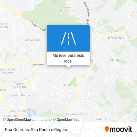 Rua Guerens mapa