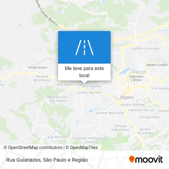 Rua Guianazes mapa