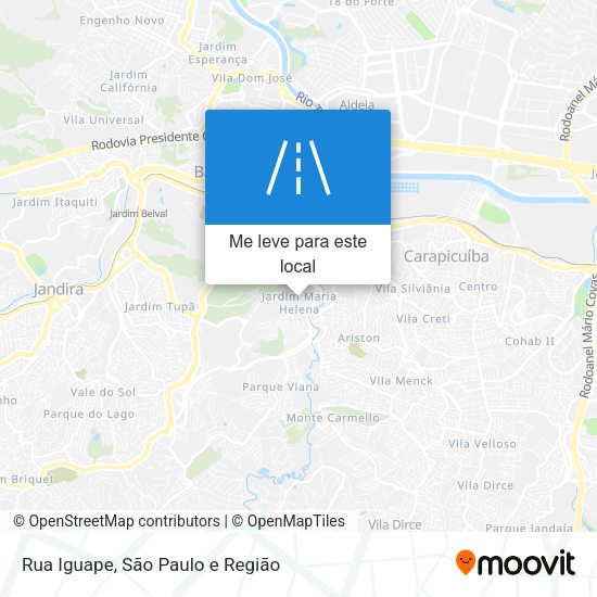 Rua Iguape mapa
