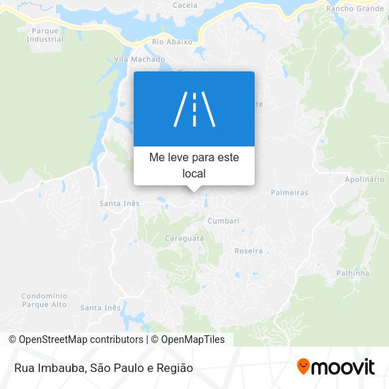 Rua Imbauba mapa