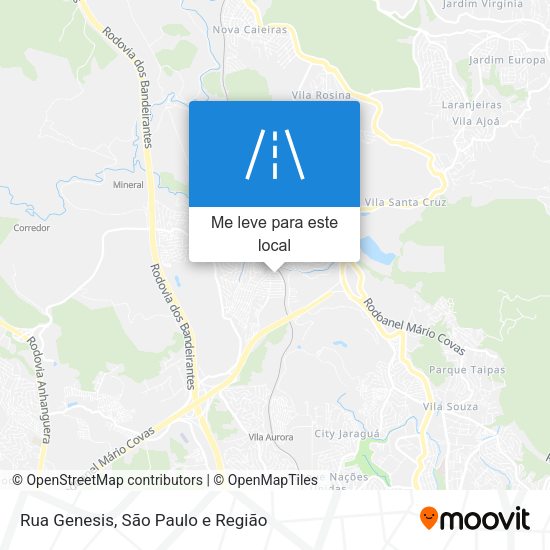 Rua Genesis mapa