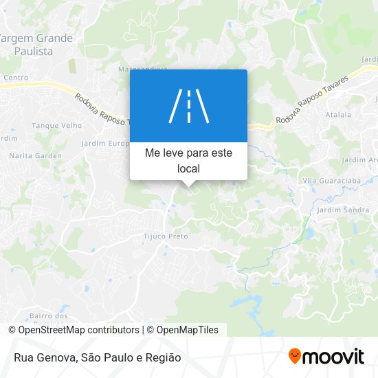Rua Genova mapa