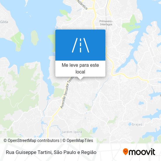 Rua Guiseppe Tartini mapa