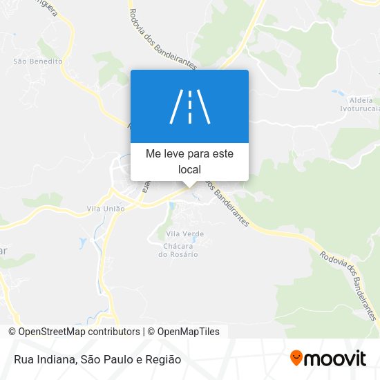 Rua Indiana mapa