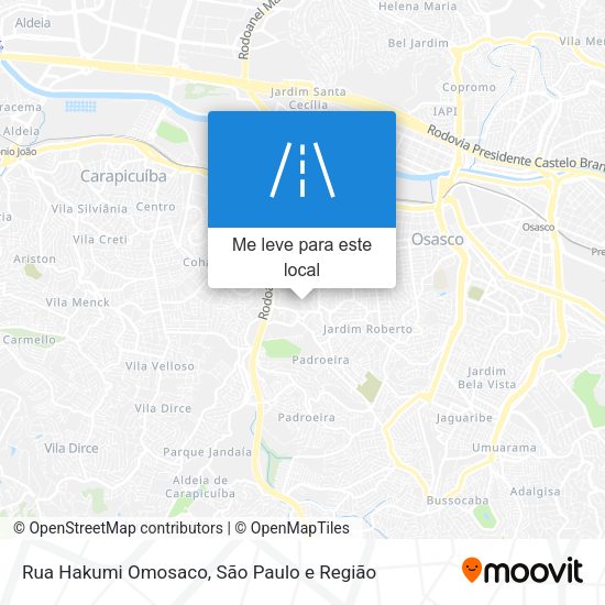 Rua Hakumi Omosaco mapa
