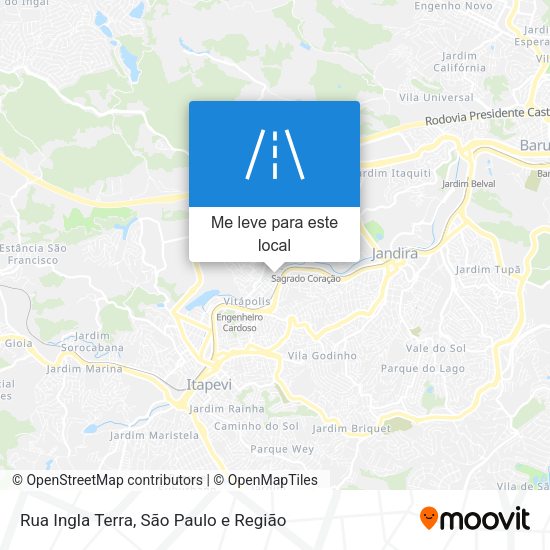 Rua Ingla Terra mapa