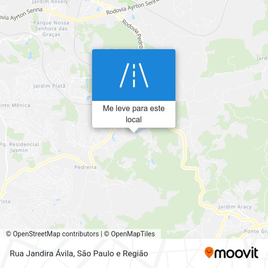 Rua Jandira Ávila mapa