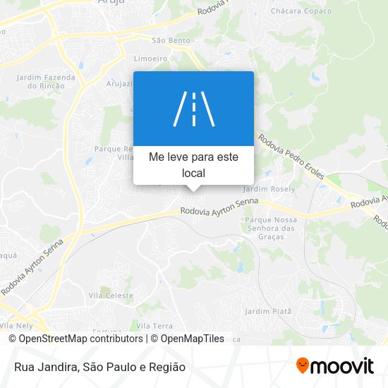 Rua Jandira mapa