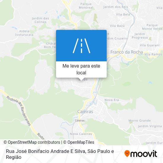 Rua José Bonifacio Andrade E Silva mapa