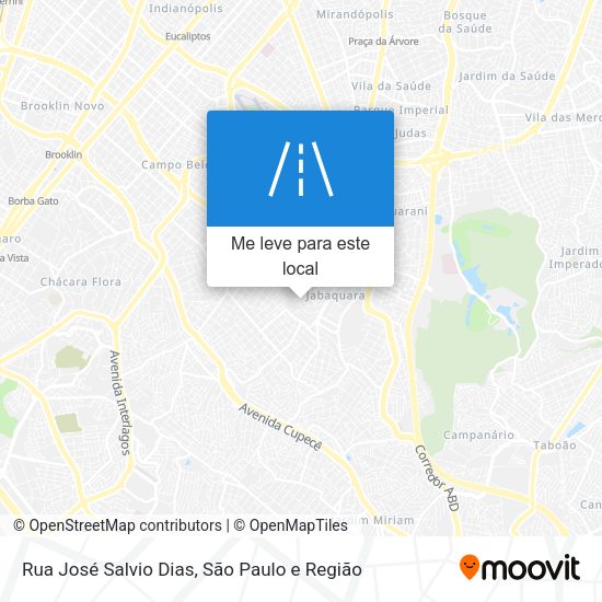 Rua José Salvio Dias mapa