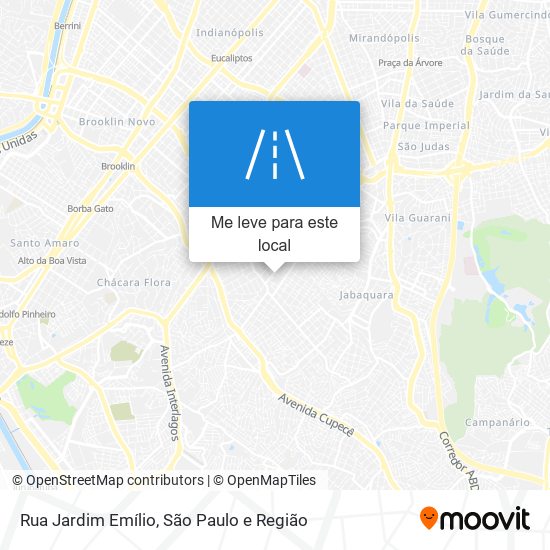 Rua Jardim Emílio mapa