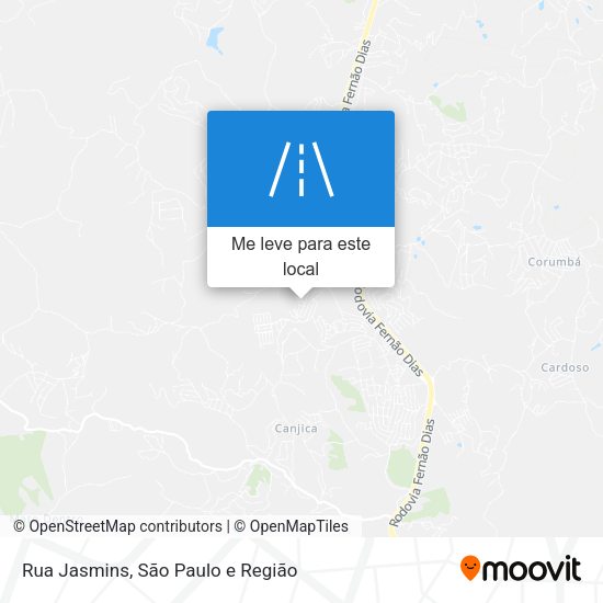 Rua Jasmins mapa