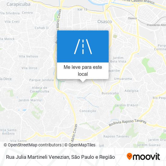 Rua Julia Martineli Venezian mapa