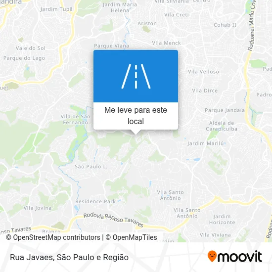 Rua Javaes mapa