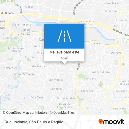 Rua Joviania mapa