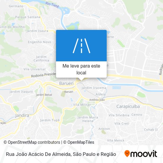 Rua João Acácio De Almeida mapa