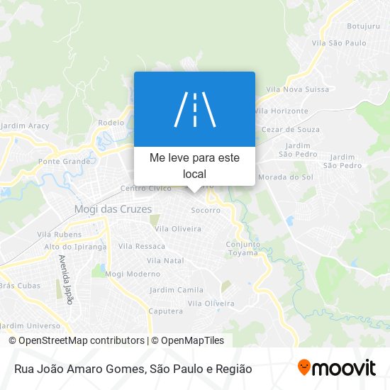 Rua João Amaro Gomes mapa