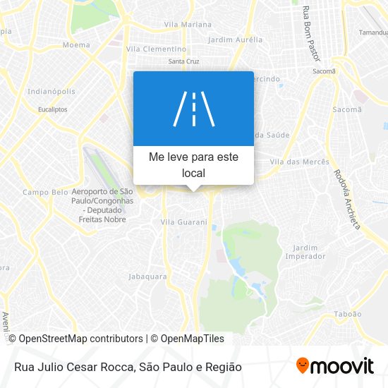 Rua Julio Cesar Rocca mapa