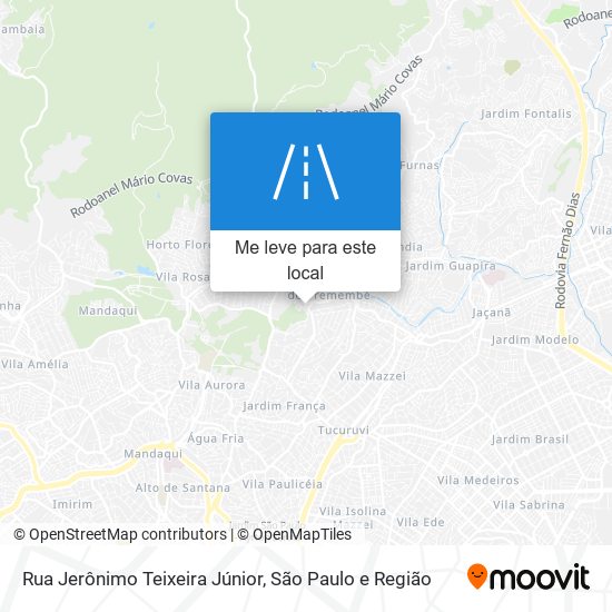 Rua Jerônimo Teixeira Júnior mapa