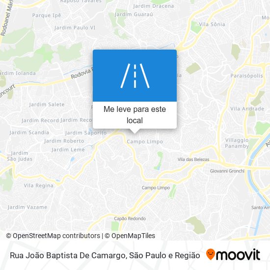 Rua João Baptista De Camargo mapa