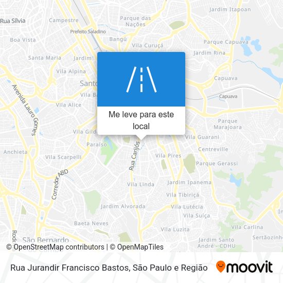 Rua Jurandir Francisco Bastos mapa