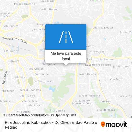 Rua Juscelino Kubitscheck De Oliveira mapa