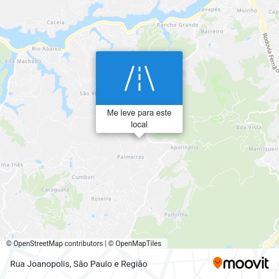 Rua Joanopolis mapa
