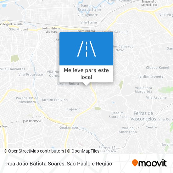 Rua João Batista Soares mapa