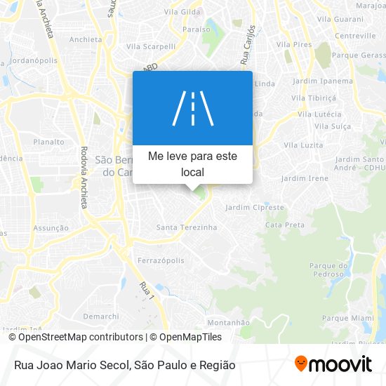 Rua Joao Mario Secol mapa