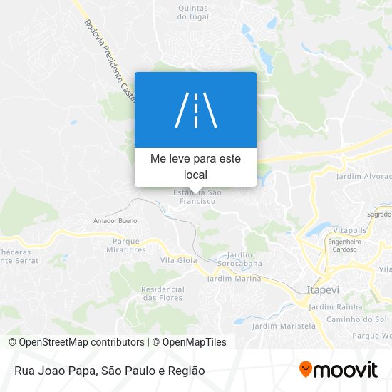 Rua Joao Papa mapa