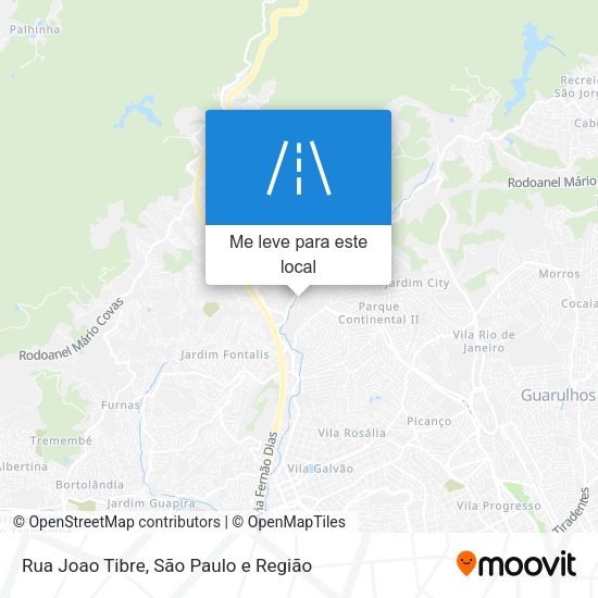 Rua Joao Tibre mapa