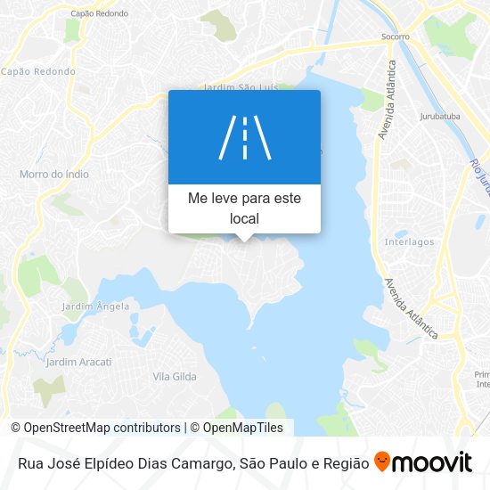 Rua José Elpídeo Dias Camargo mapa