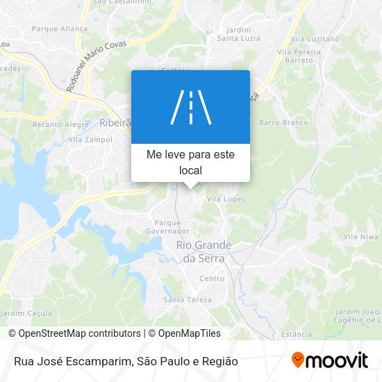 Rua José Escamparim mapa